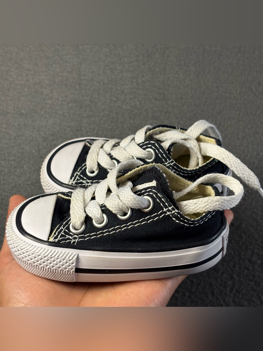 CONVERSE Chuck Taylor All Star Canvas Low Black Size 2
